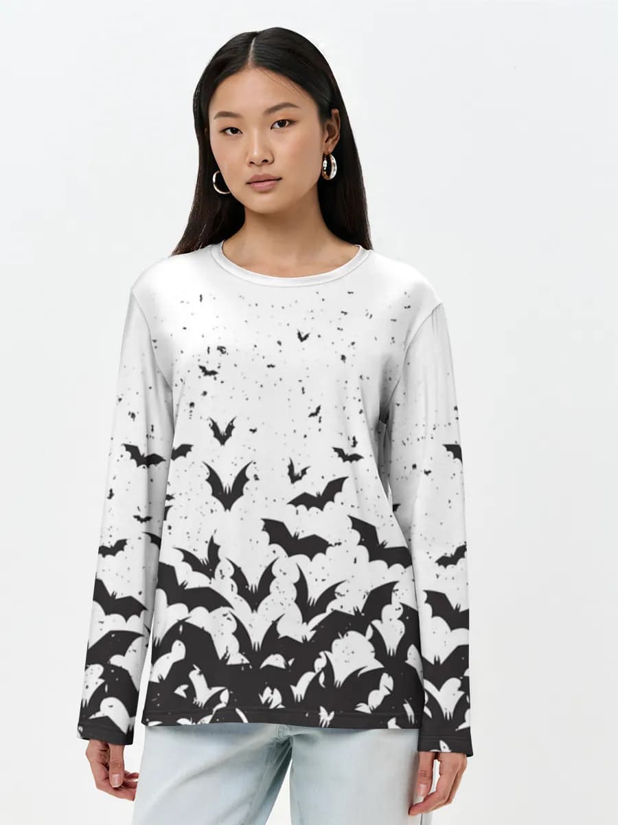 Women's long sleeve shirt. Cotton