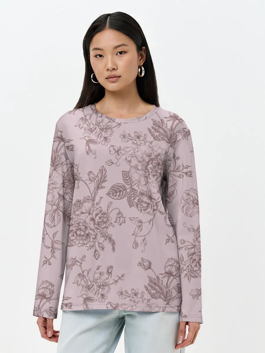 Women's long sleeve shirt. Cotton