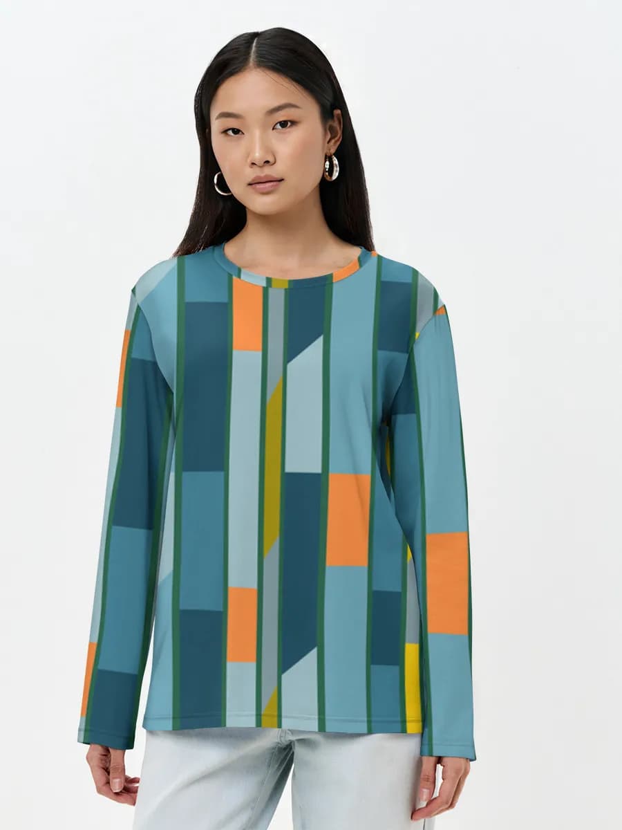 Women's long sleeve shirt. Cotton