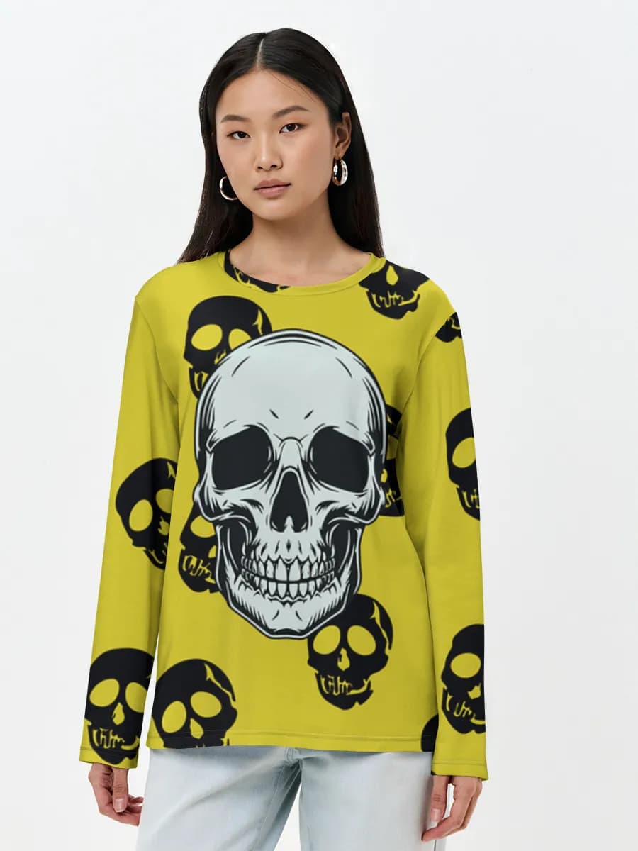 Women's long sleeve shirt. Cotton