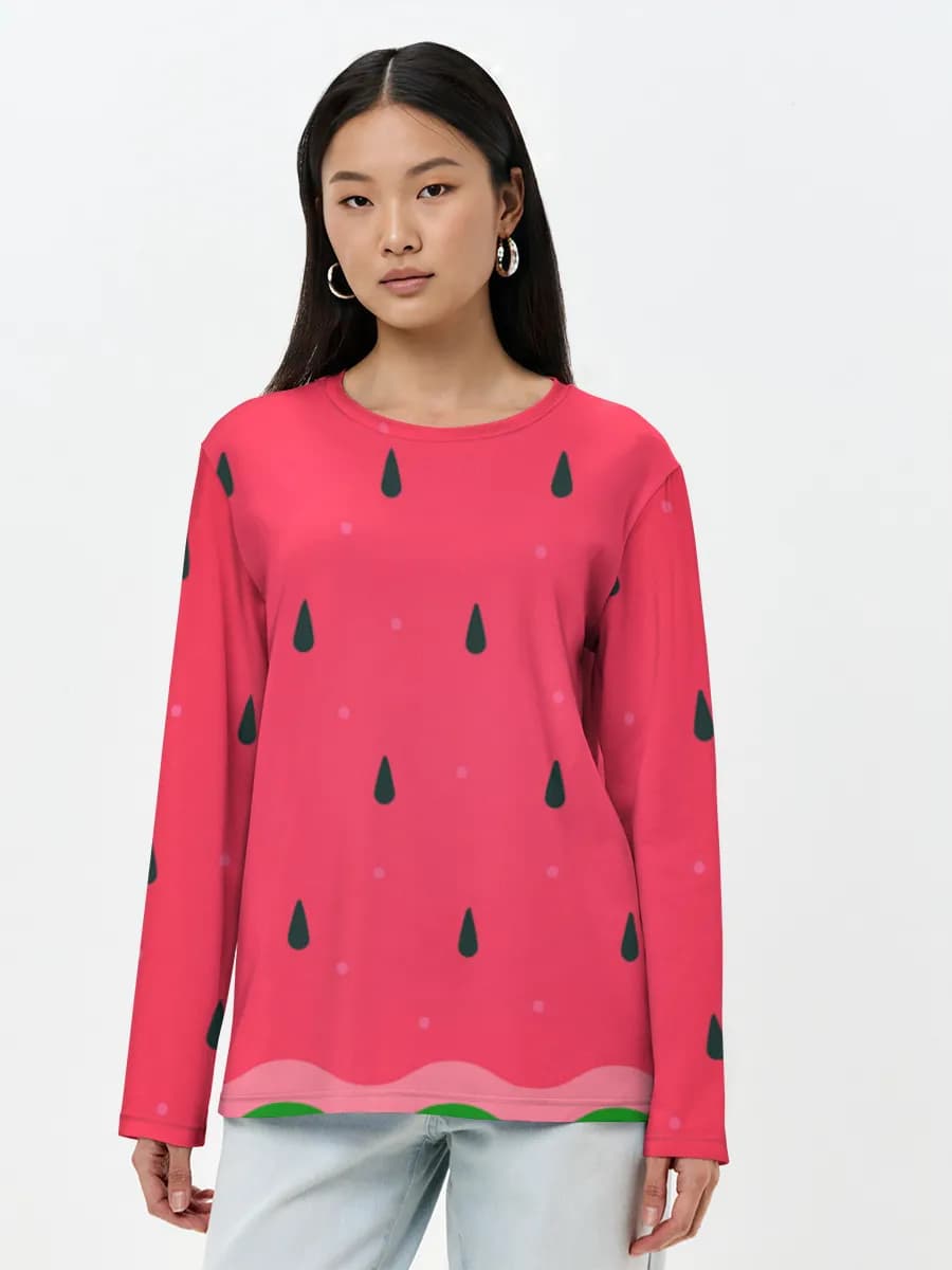 Camisa de manga larga para mujer. Algodón.
