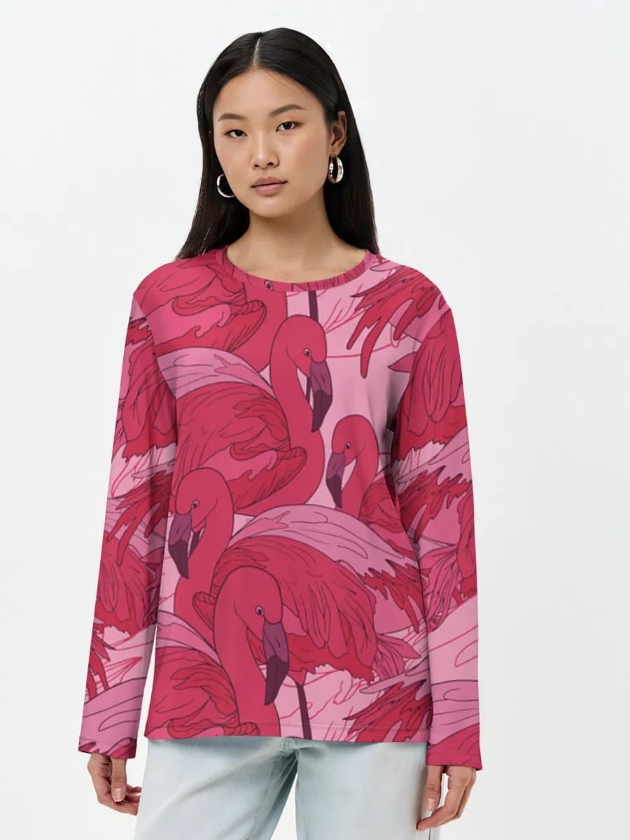 Women's long sleeve shirt. Cotton
