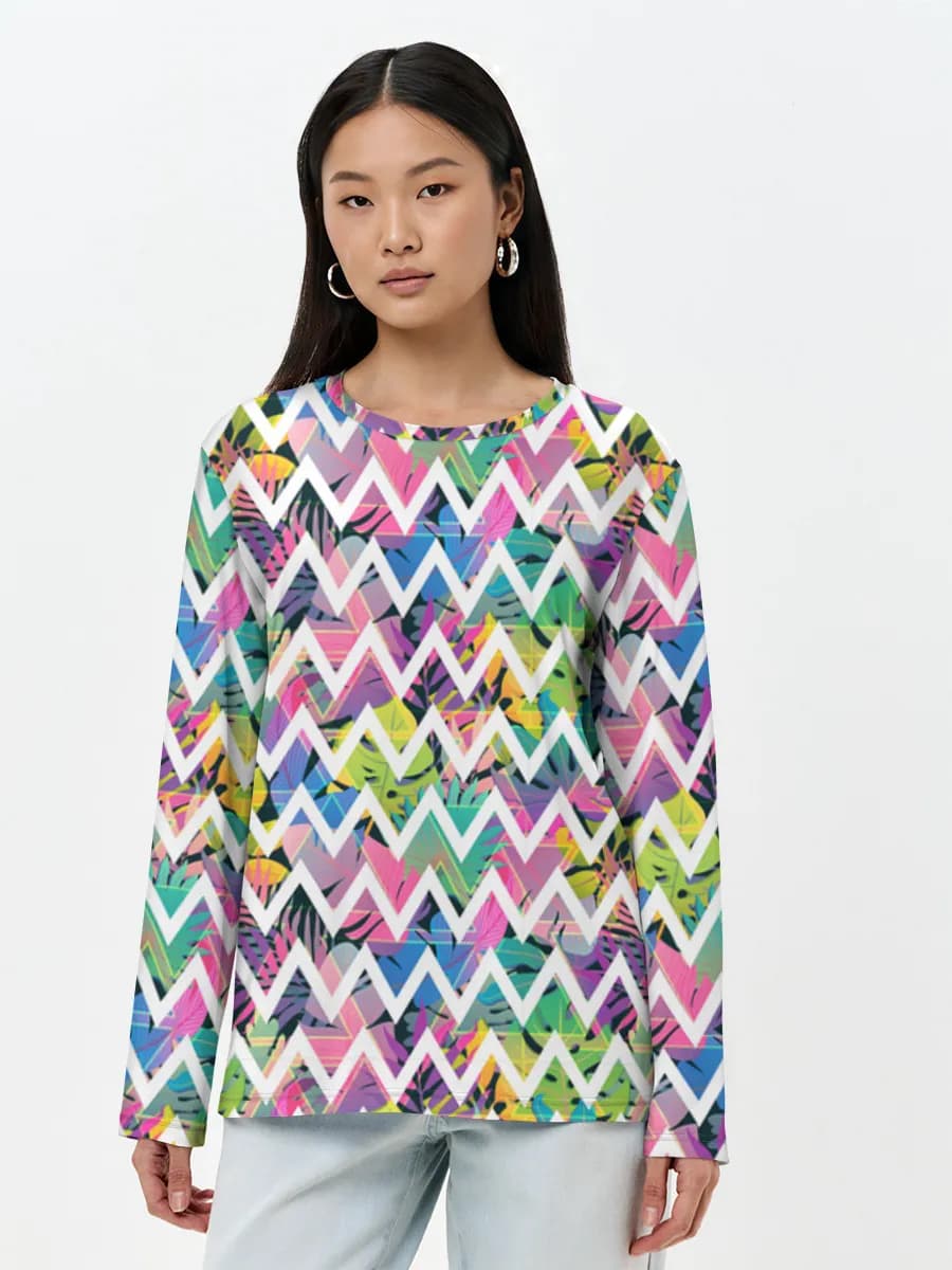 Women's long sleeve shirt. Cotton