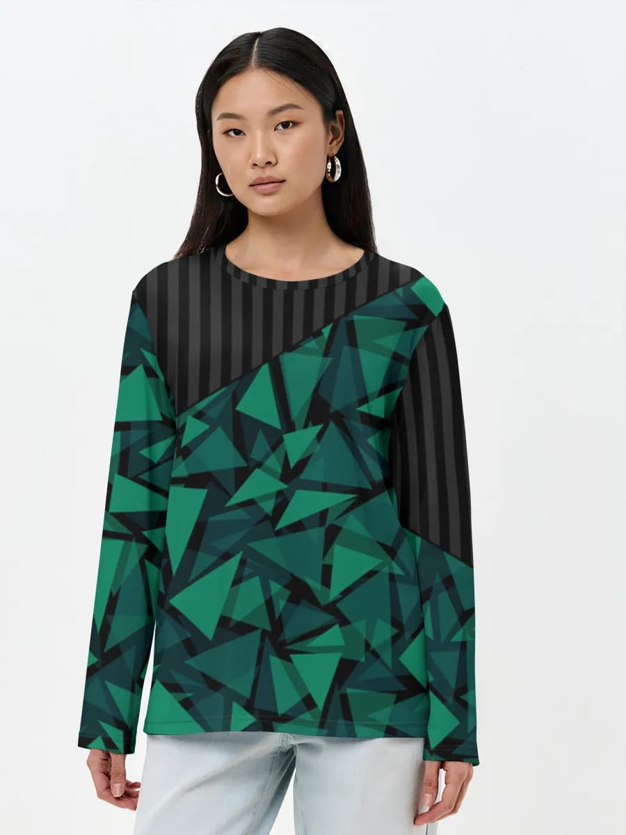 Women's long sleeve shirt. Cotton