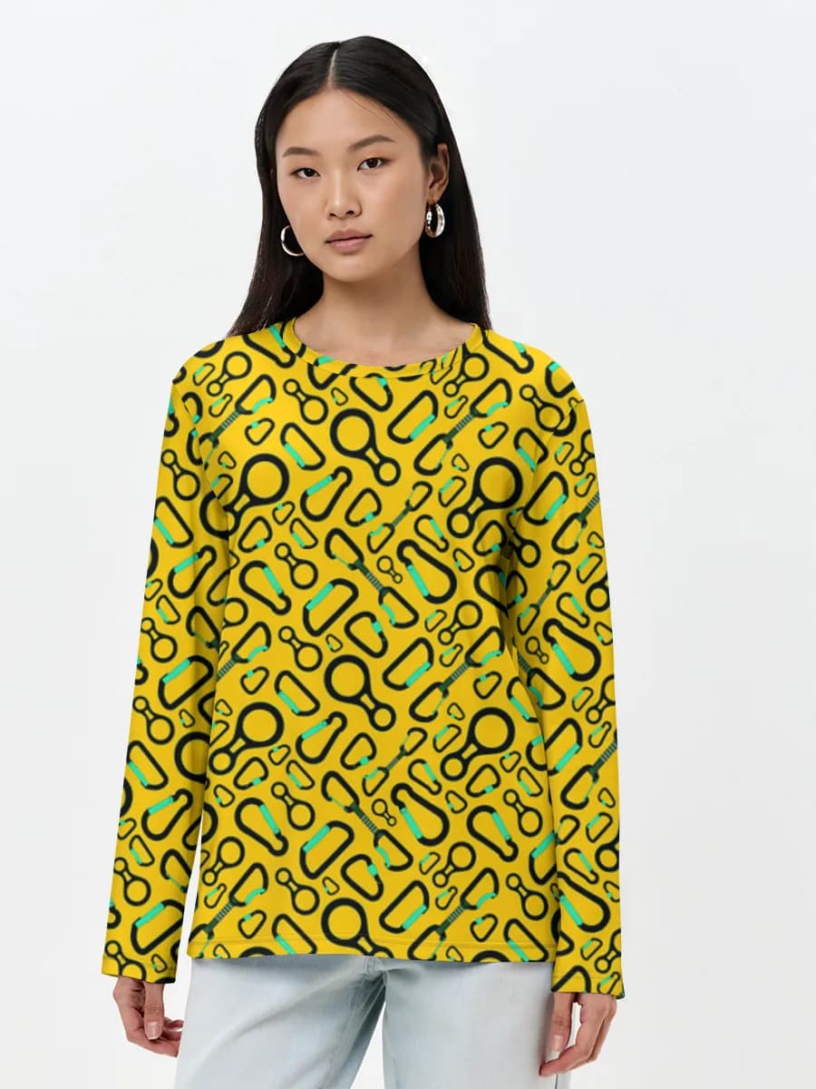 Camisa de manga larga para mujer. Algodón.