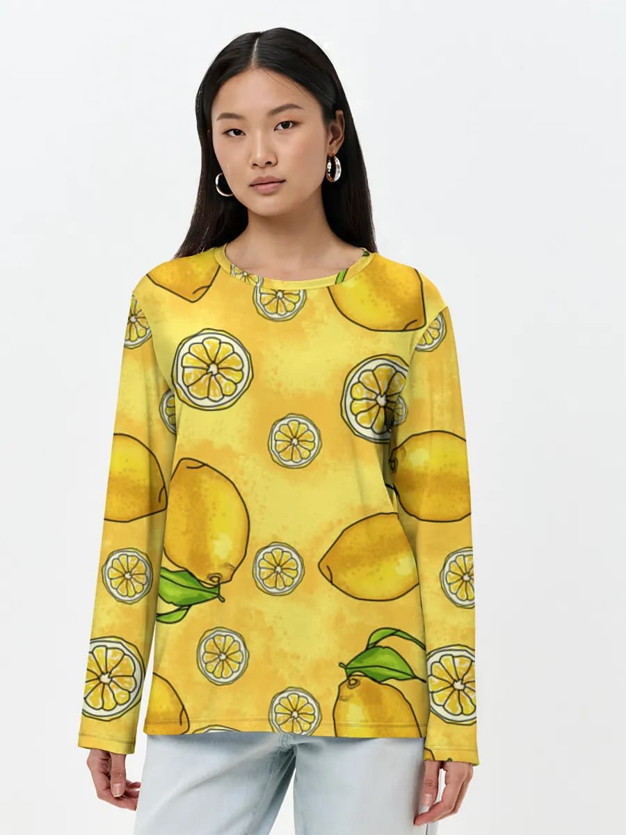Women's long sleeve shirt. Cotton
