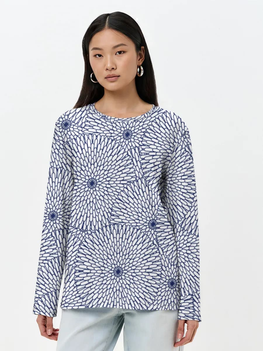 Women's long sleeve shirt. Cotton