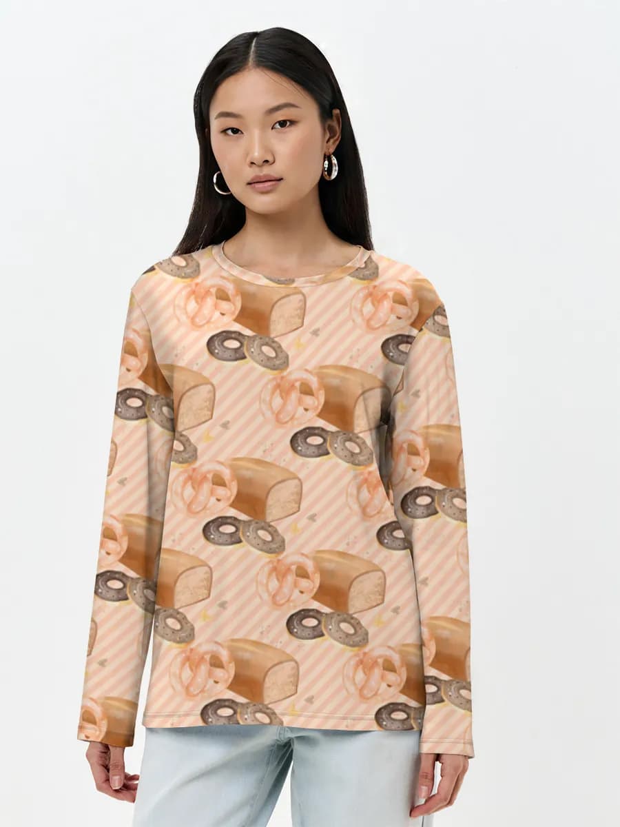 Women's long sleeve shirt. Cotton