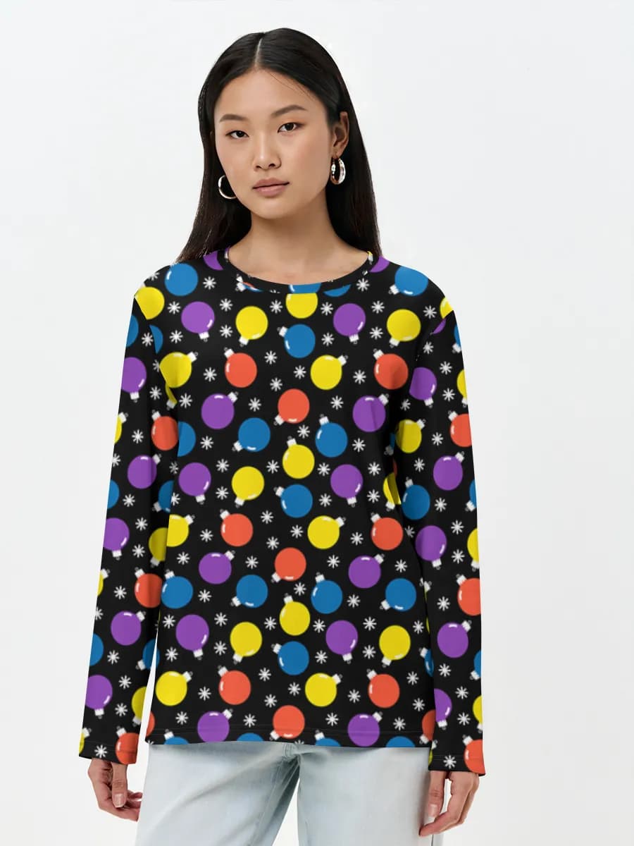 Camisa de manga larga para mujer. Algodón.