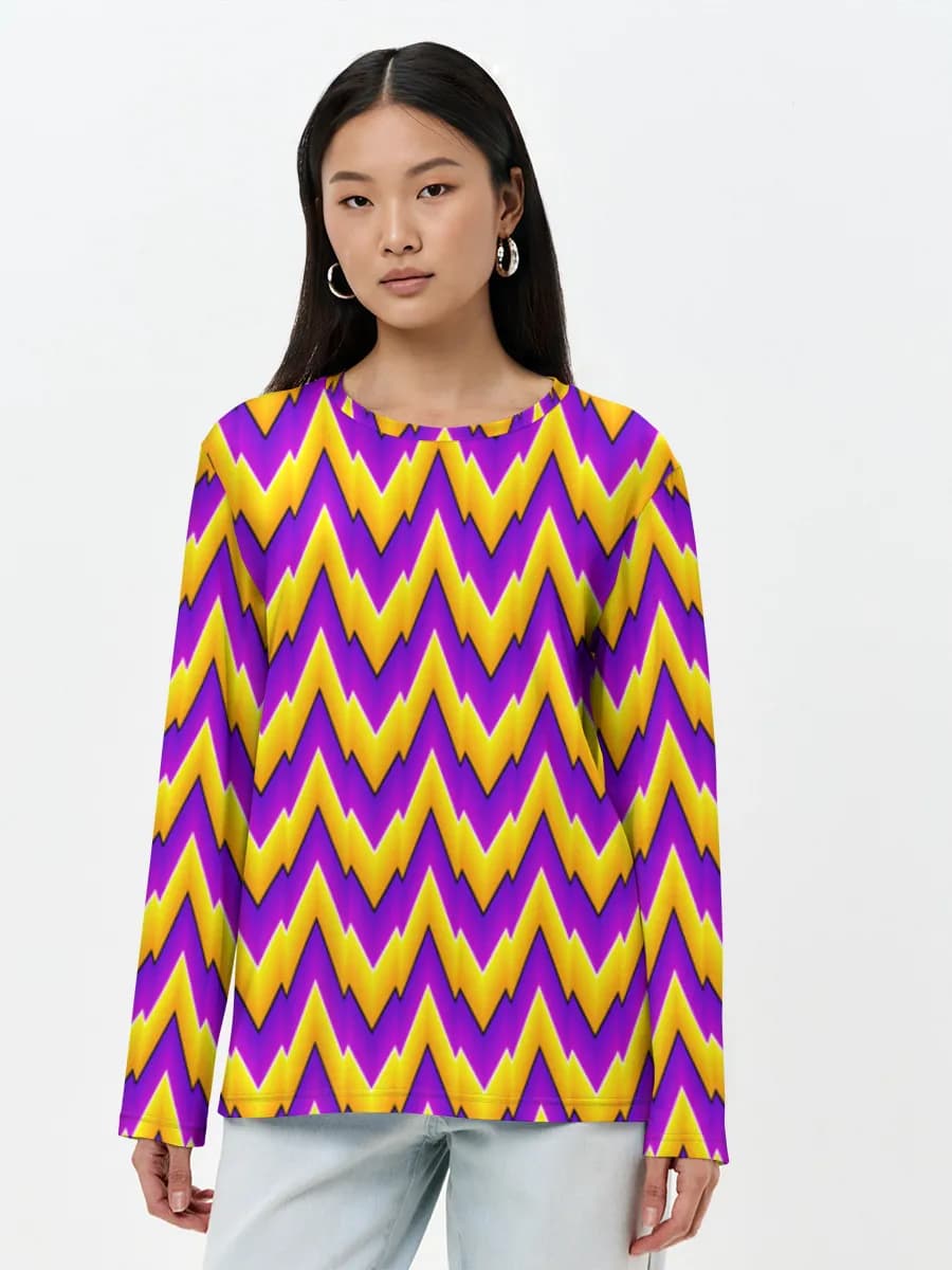T-shirt Coton Manches Longues Femme