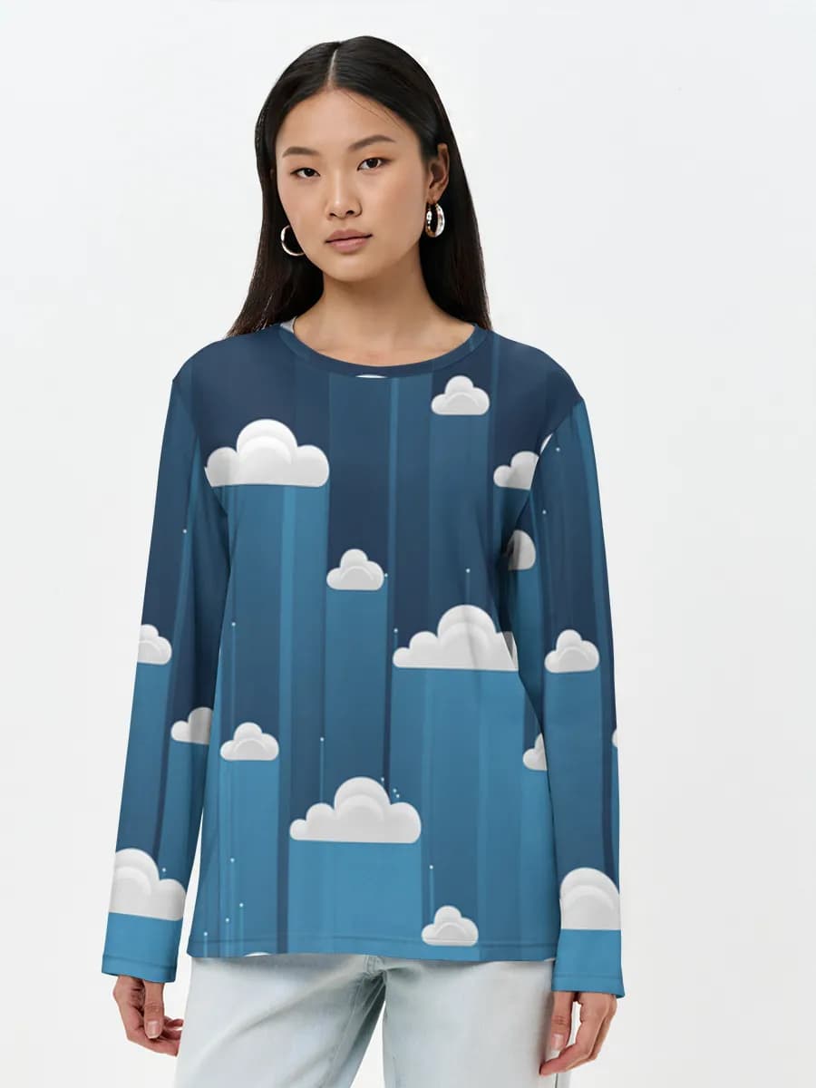 Women's long sleeve shirt. Cotton