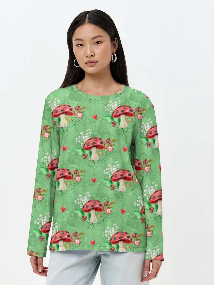 Women's long sleeve shirt. Cotton