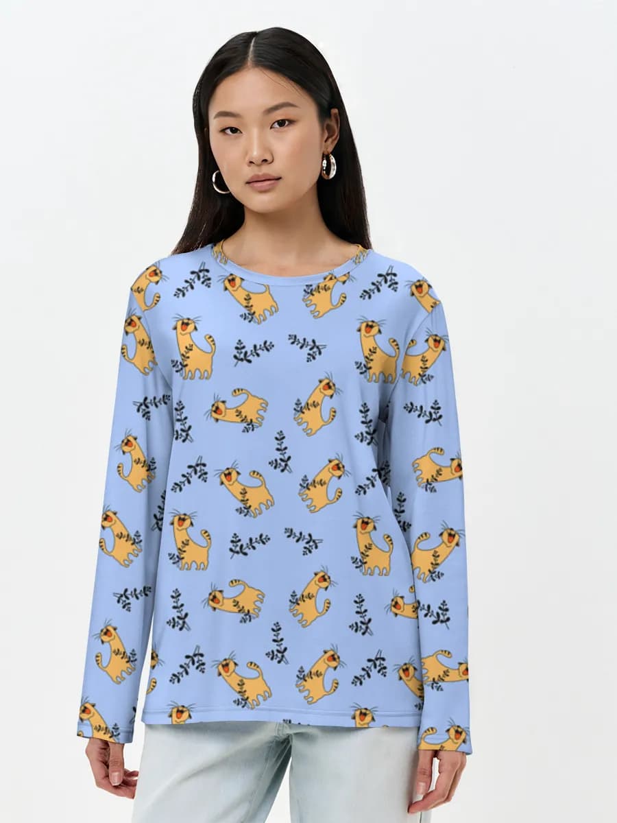 T-shirt Coton Manches Longues Femme