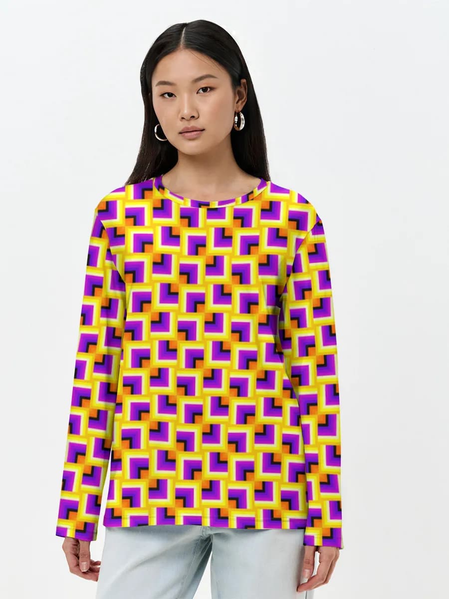 Women's long sleeve shirt. Cotton