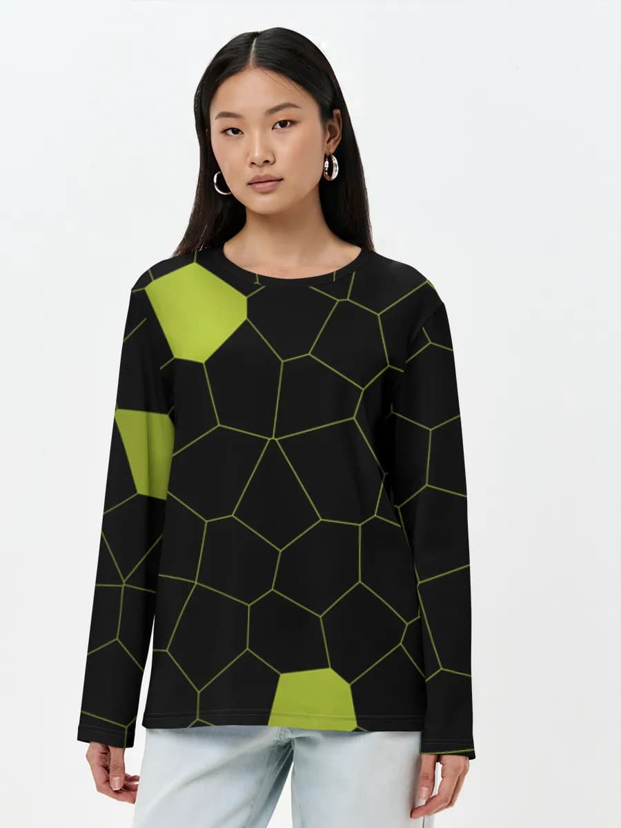 Women's long sleeve shirt. Cotton