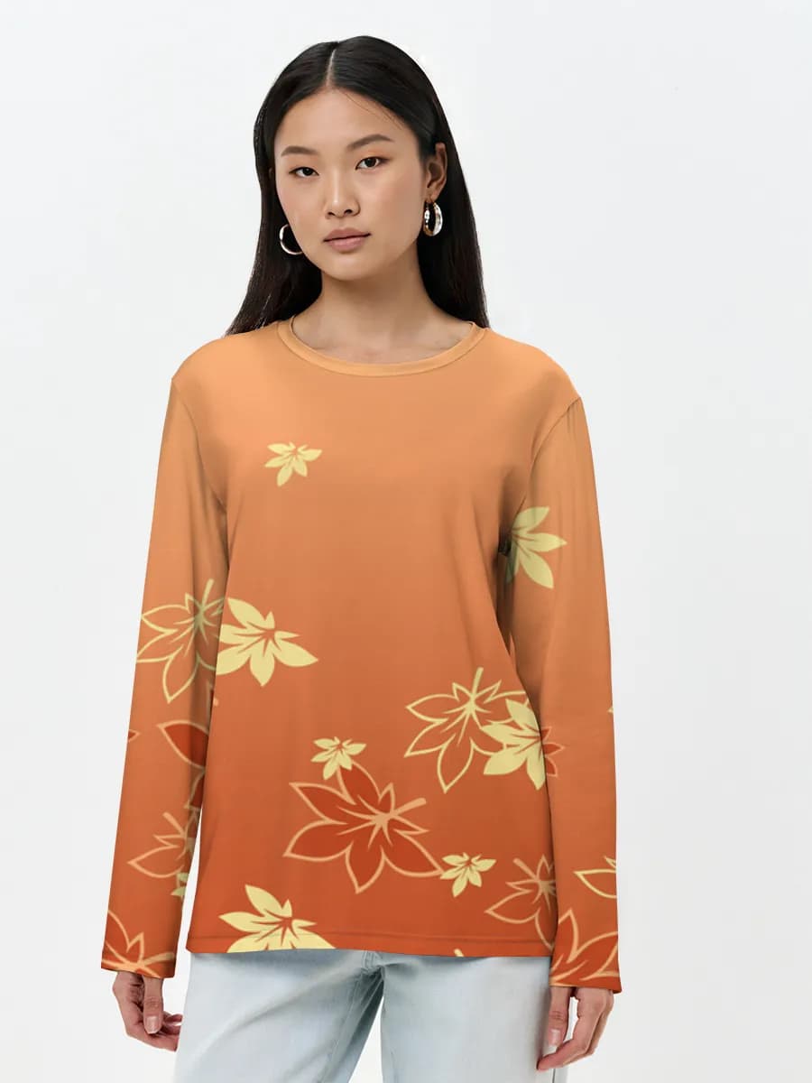 Women's long sleeve shirt. Cotton