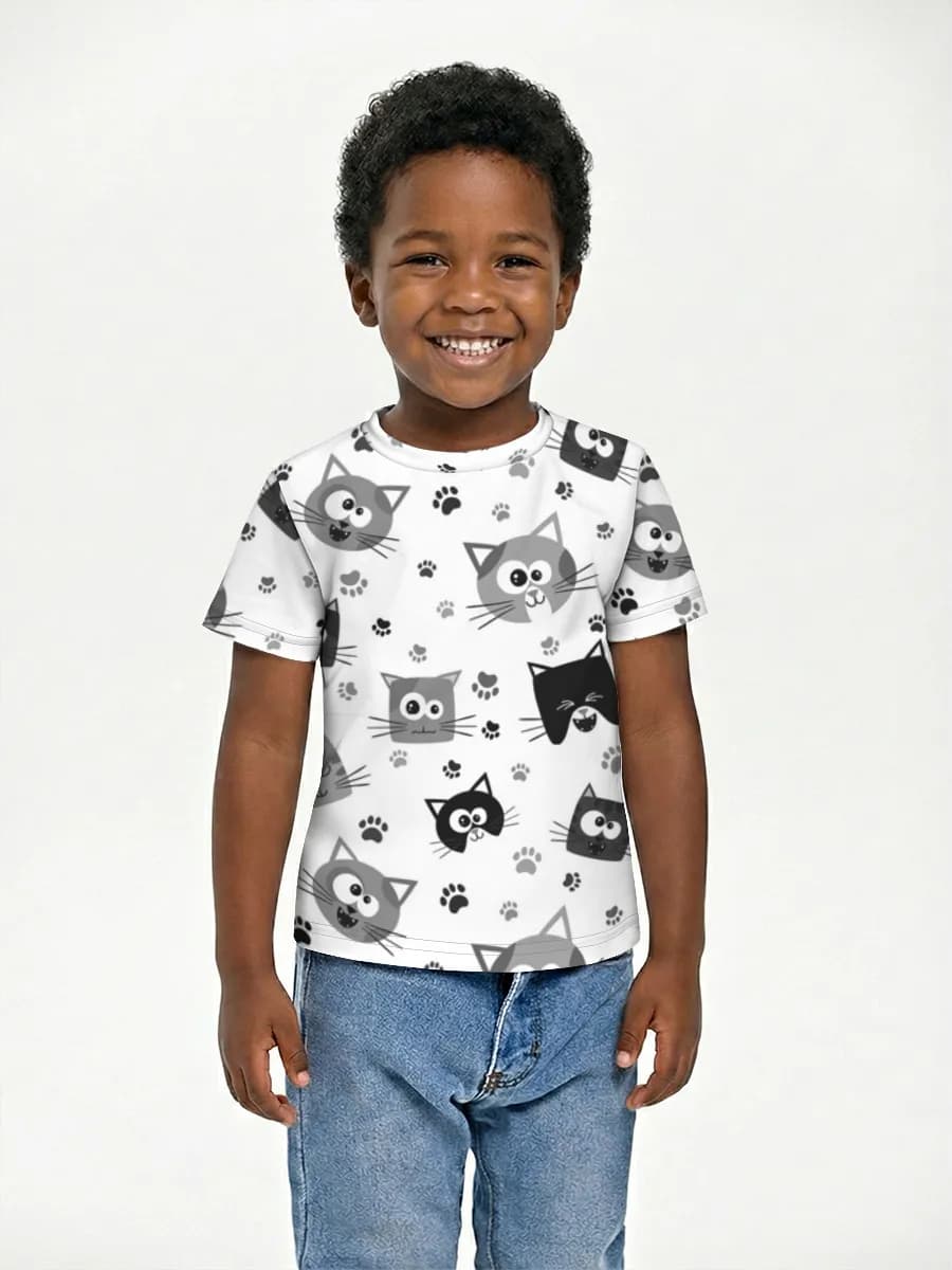 Camiseta de algodón para niños