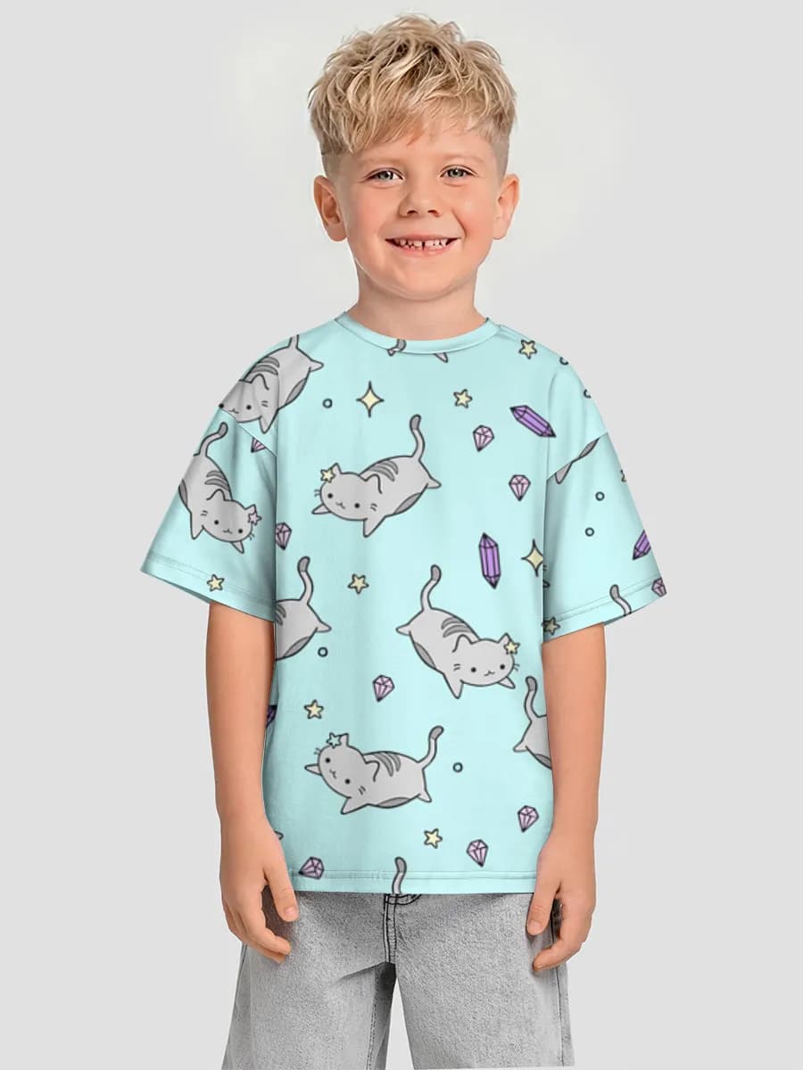 Camiseta infantil. De talla grande.