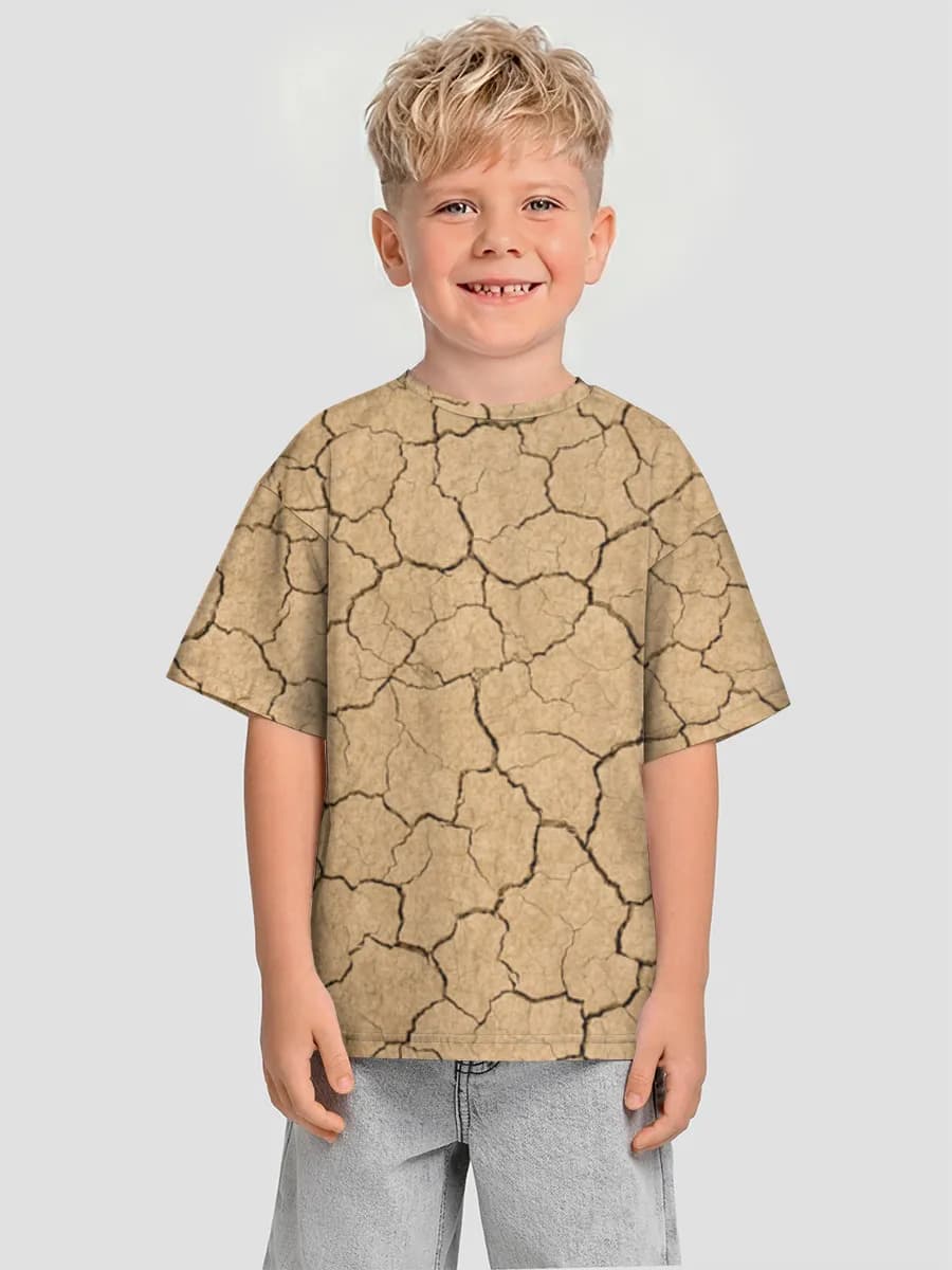 Camiseta infantil. De talla grande.