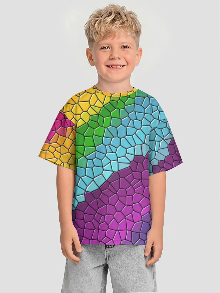 Camiseta infantil. De talla grande.