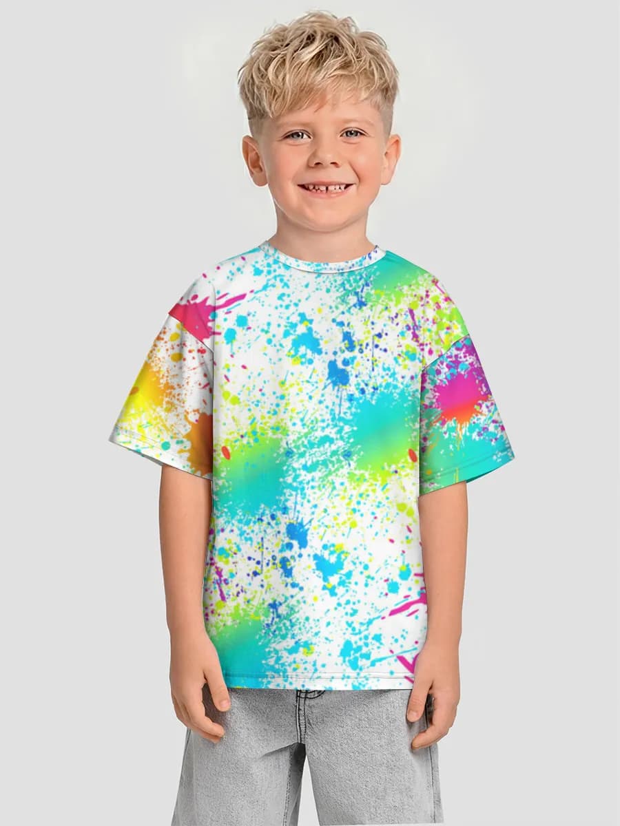 Camiseta infantil. De talla grande.