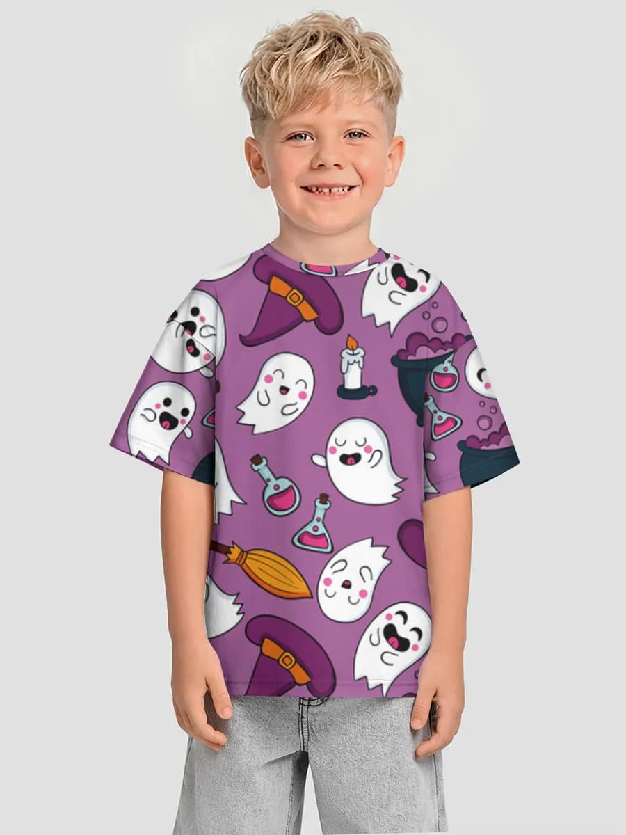 Camiseta infantil. De talla grande.
