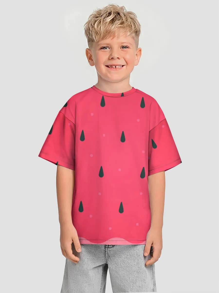 Camiseta infantil. De talla grande.