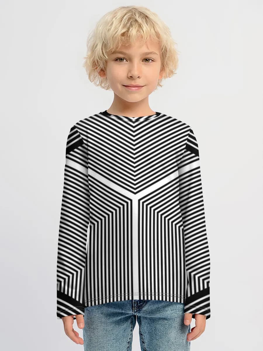 Children's cotton long sleeve shirt