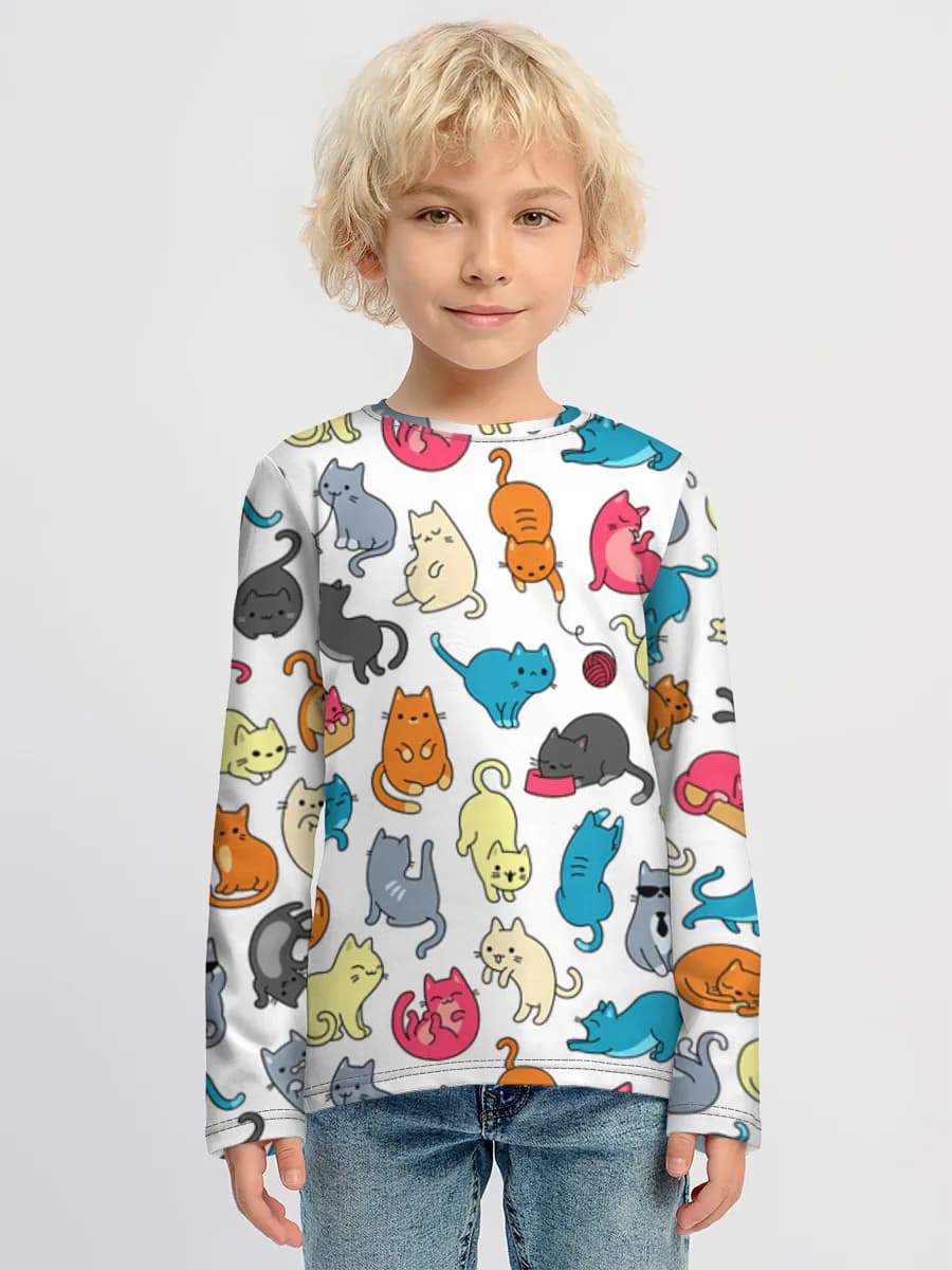 Children's cotton long sleeve shirt