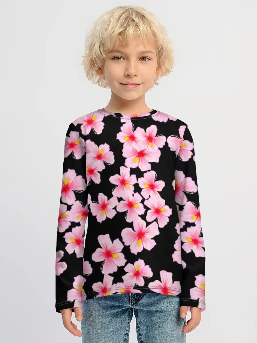 Camisa de manga larga de algodón para niños