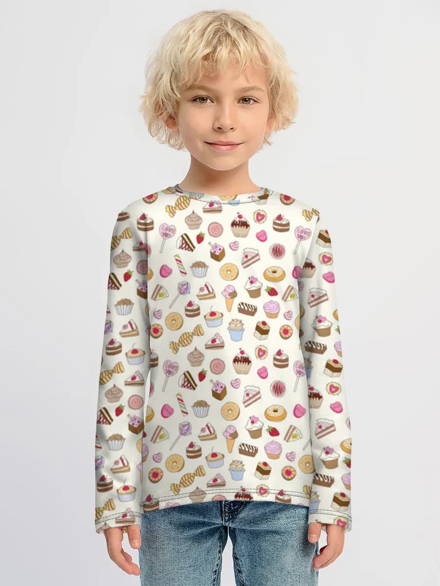 Kinder Baumwoll Langarmshirt