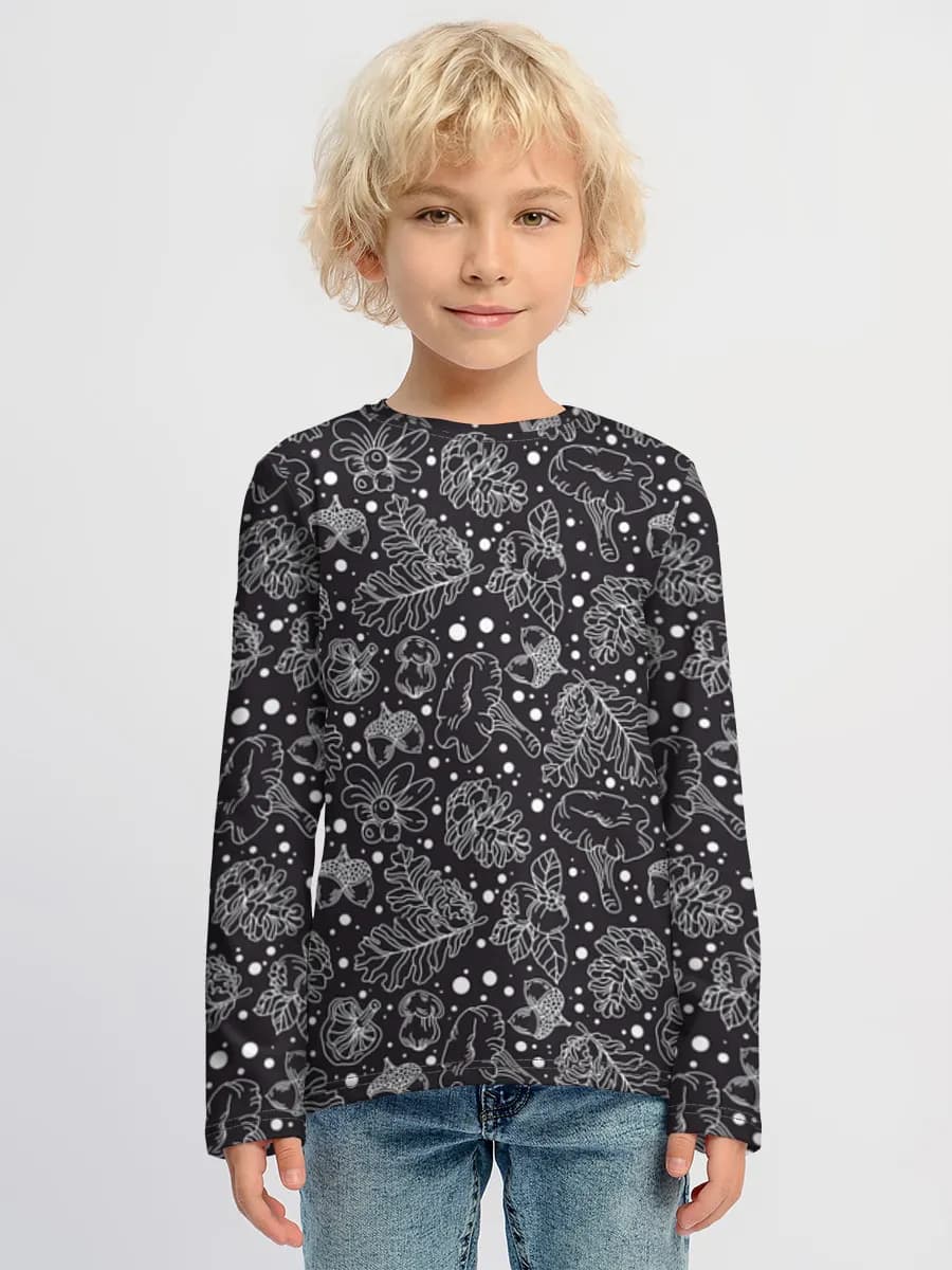 Children's cotton long sleeve shirt