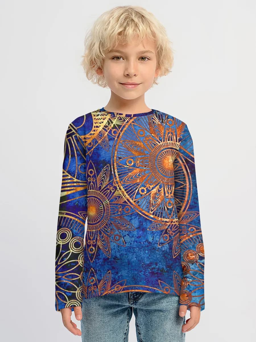 Children's cotton long sleeve shirt