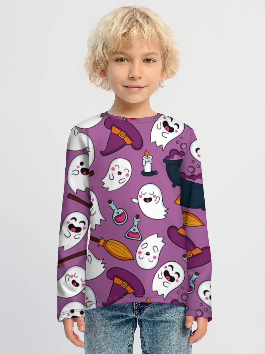Camisa de manga larga de algodón para niños