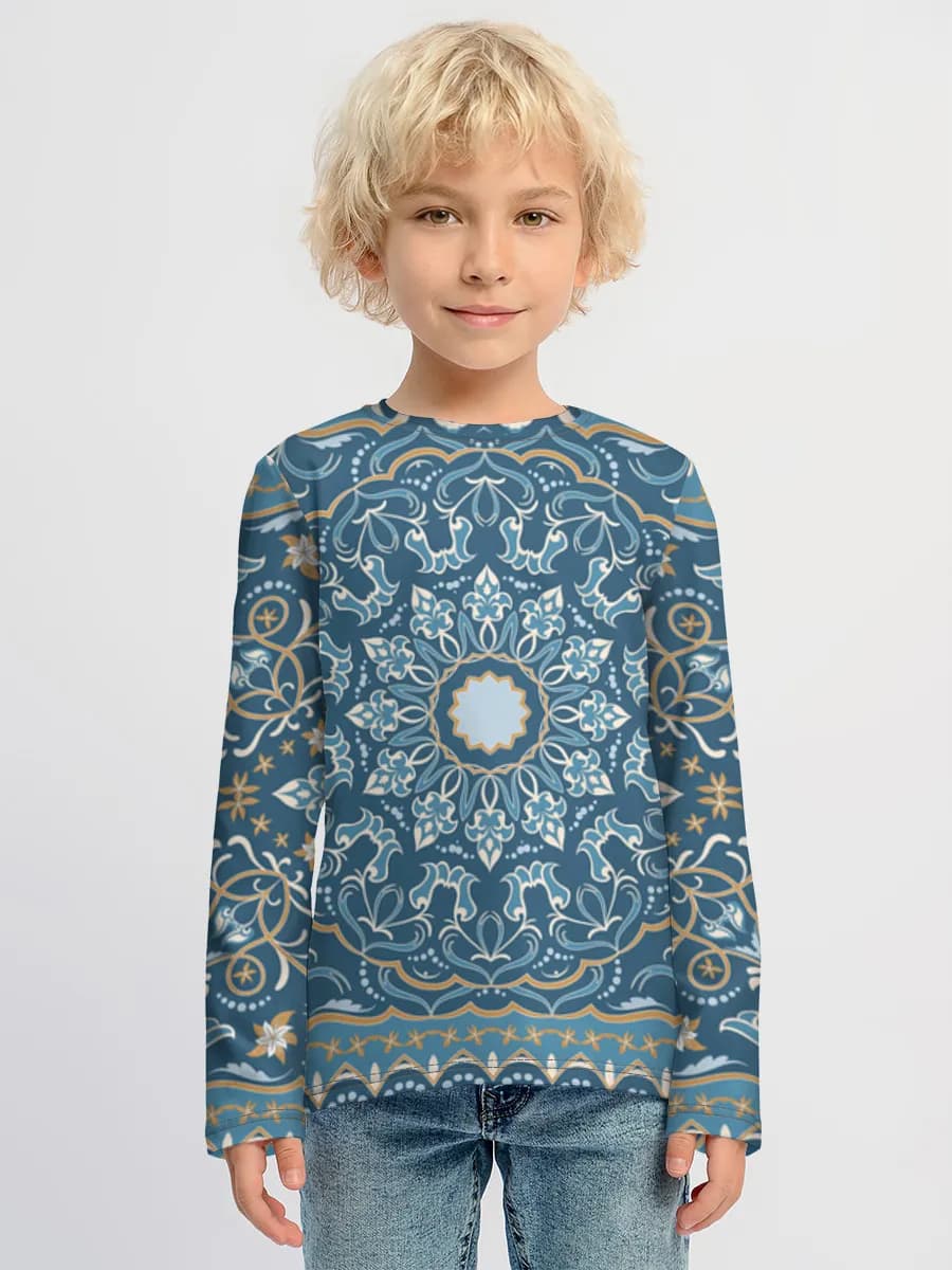 Children's cotton long sleeve shirt