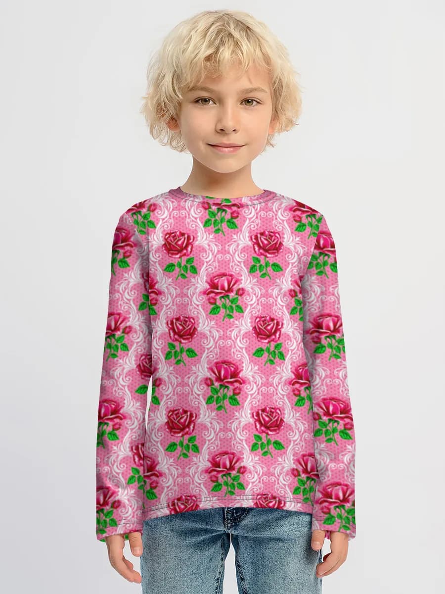 Children's cotton long sleeve shirt