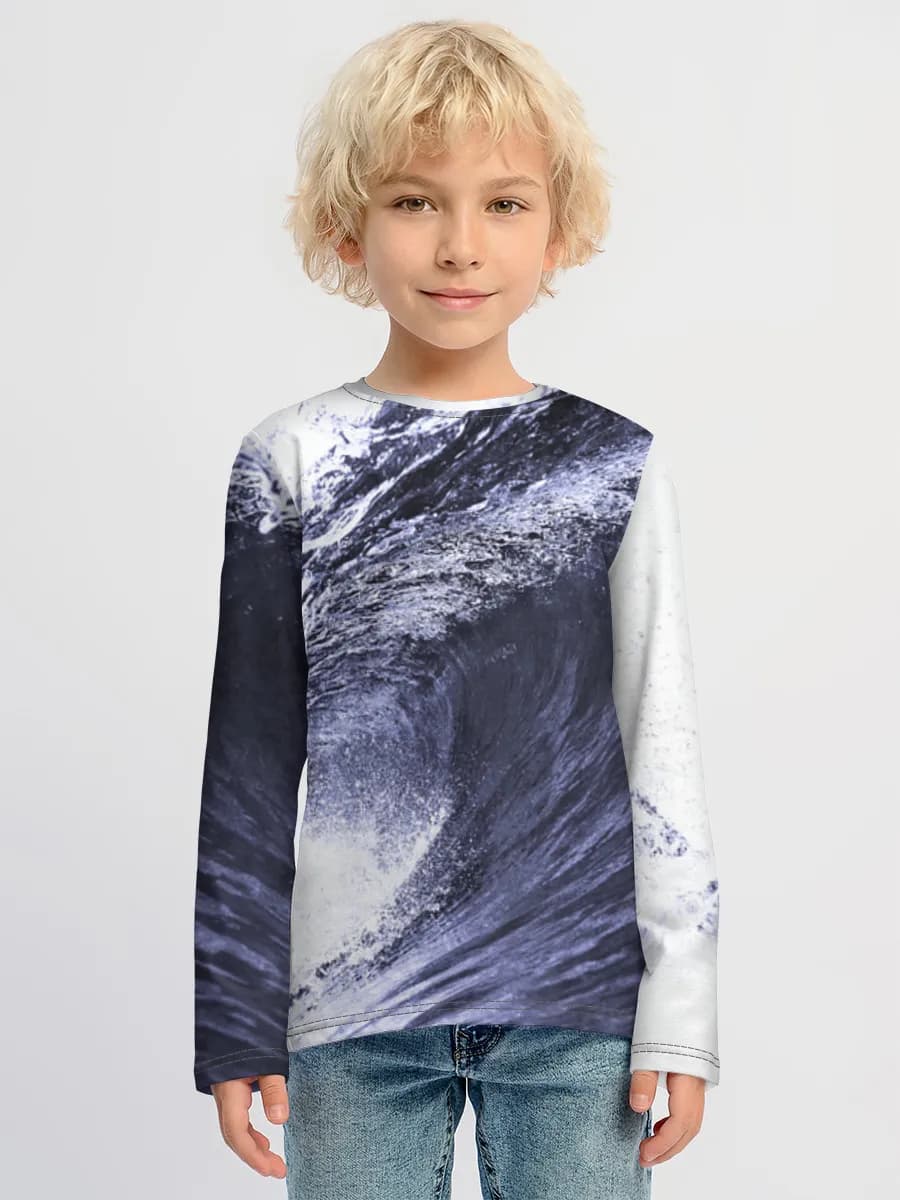 Children's cotton long sleeve shirt