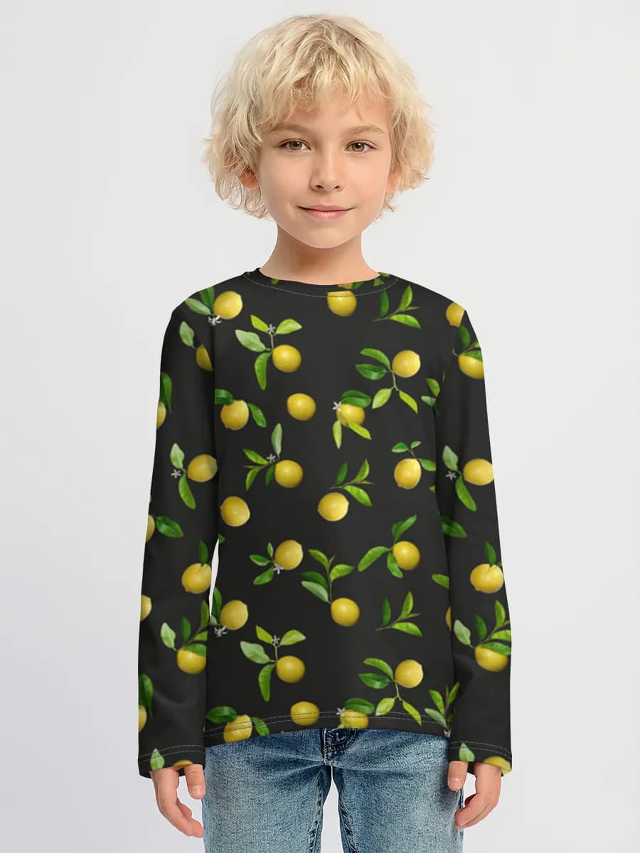Children's cotton long sleeve shirt
