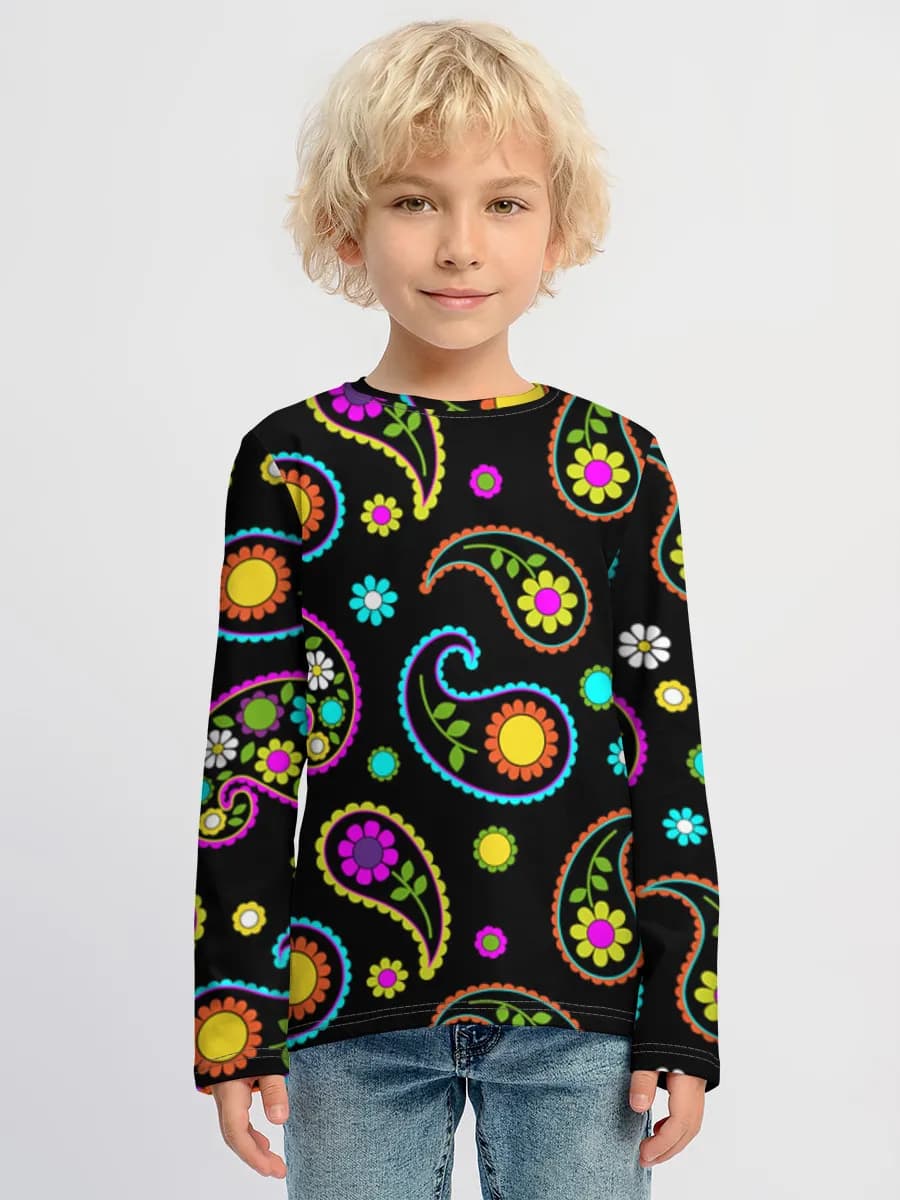Kinder Baumwoll Langarmshirt