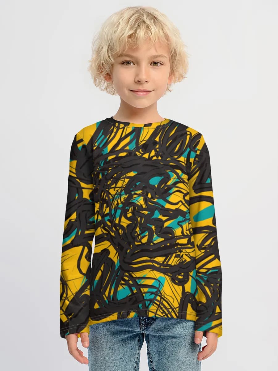 Camisa de manga larga de algodón para niños