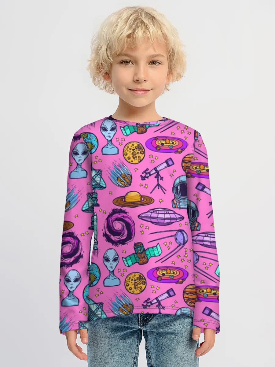 Children's cotton long sleeve shirt