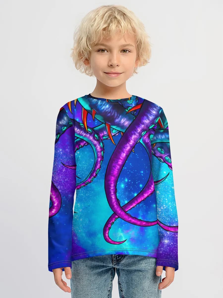Children's cotton long sleeve shirt