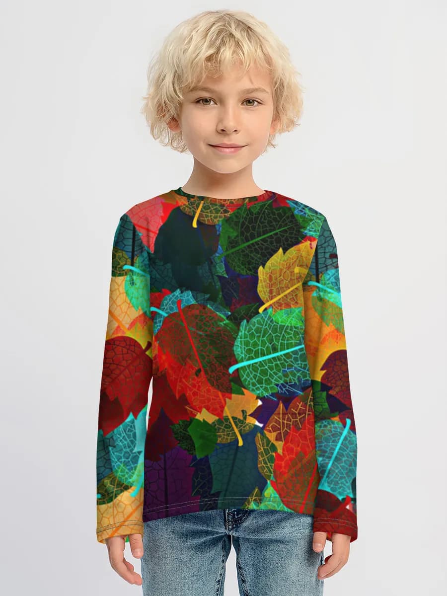 Kinder Baumwoll Langarmshirt