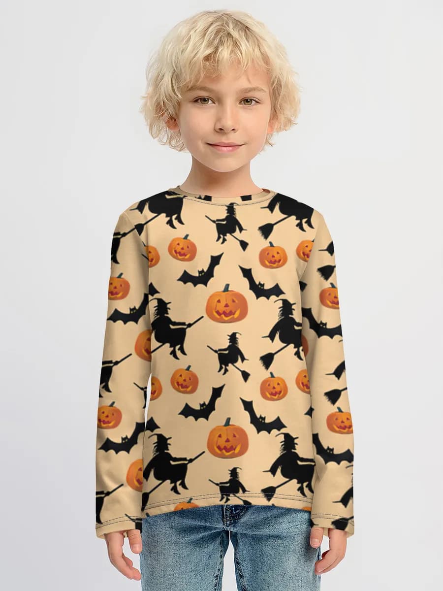 Camisa de manga larga de algodón para niños