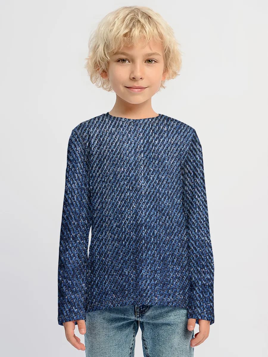 Children's cotton long sleeve shirt