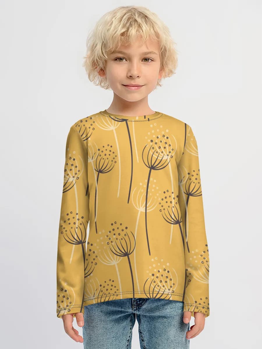 Kinder Baumwoll Langarmshirt