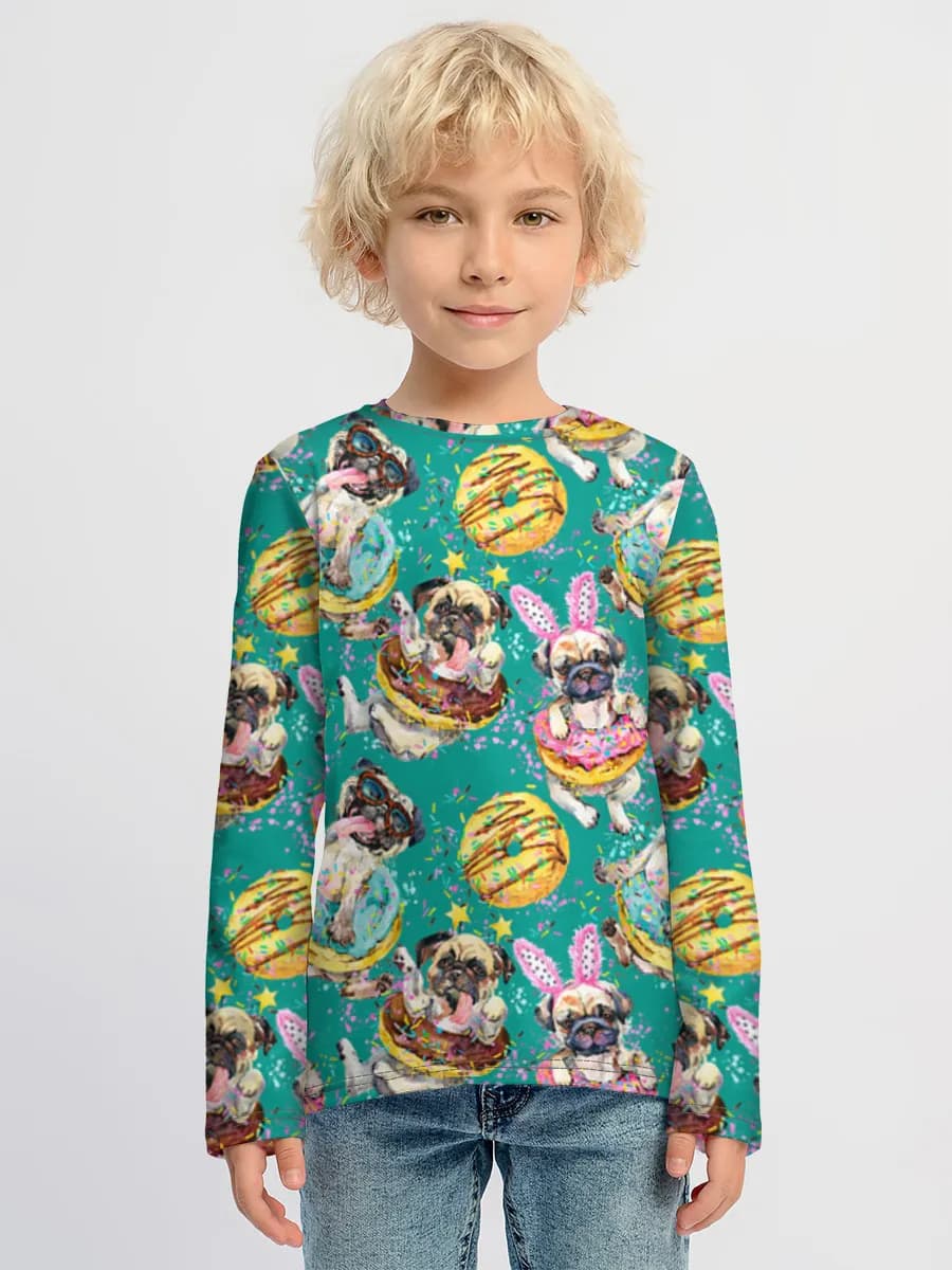 Camisa de manga larga de algodón para niños