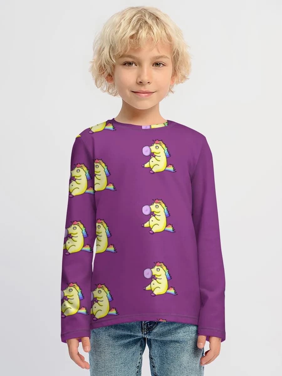 Kinder Baumwoll Langarmshirt