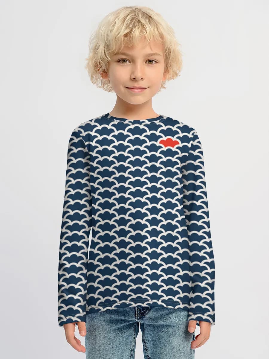 Kinder Baumwoll Langarmshirt