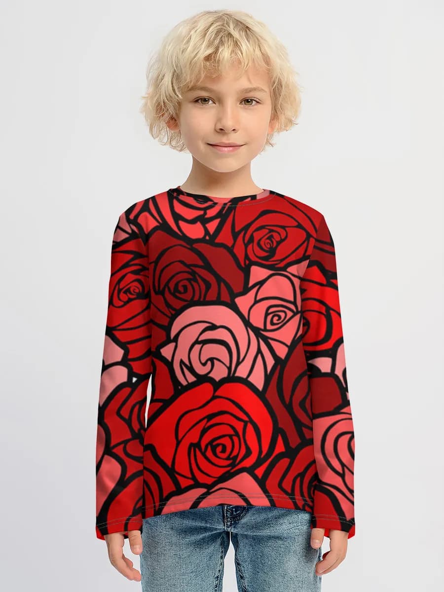 Children's cotton long sleeve shirt